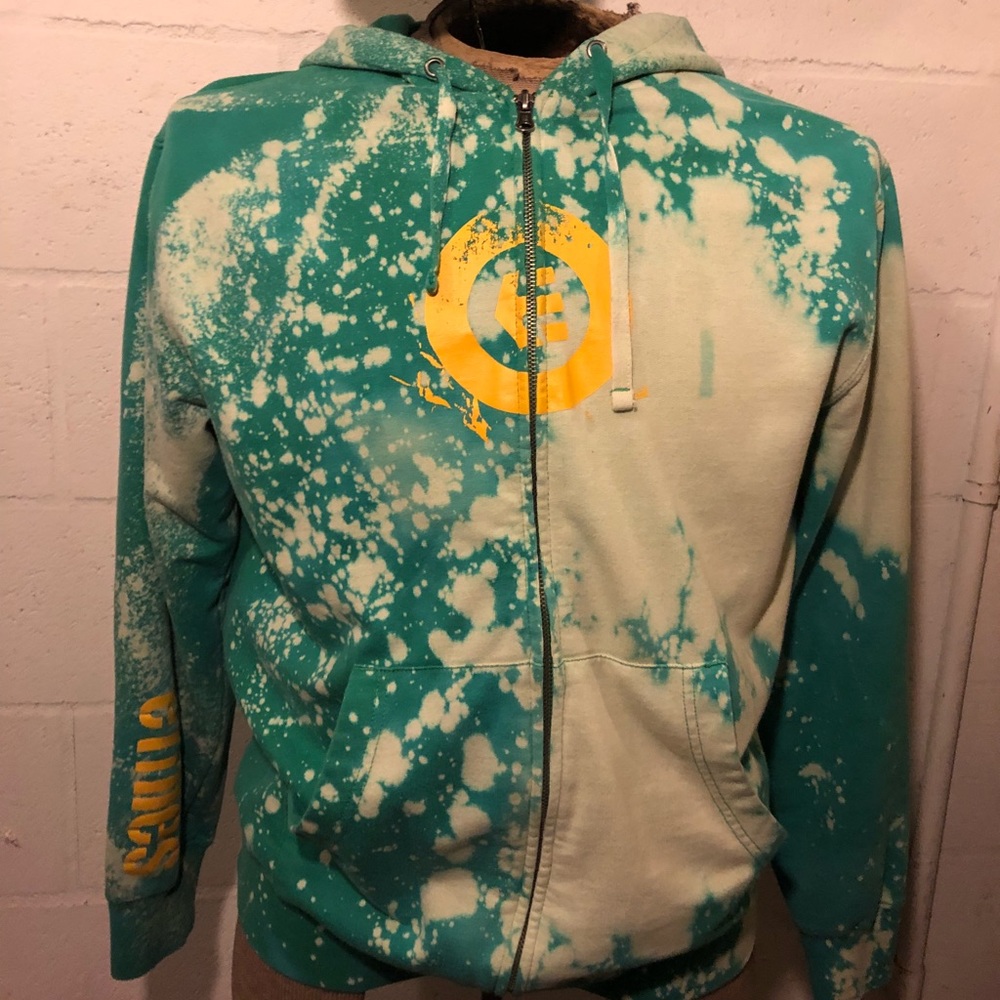 Custom Etnies zip-up hoodie